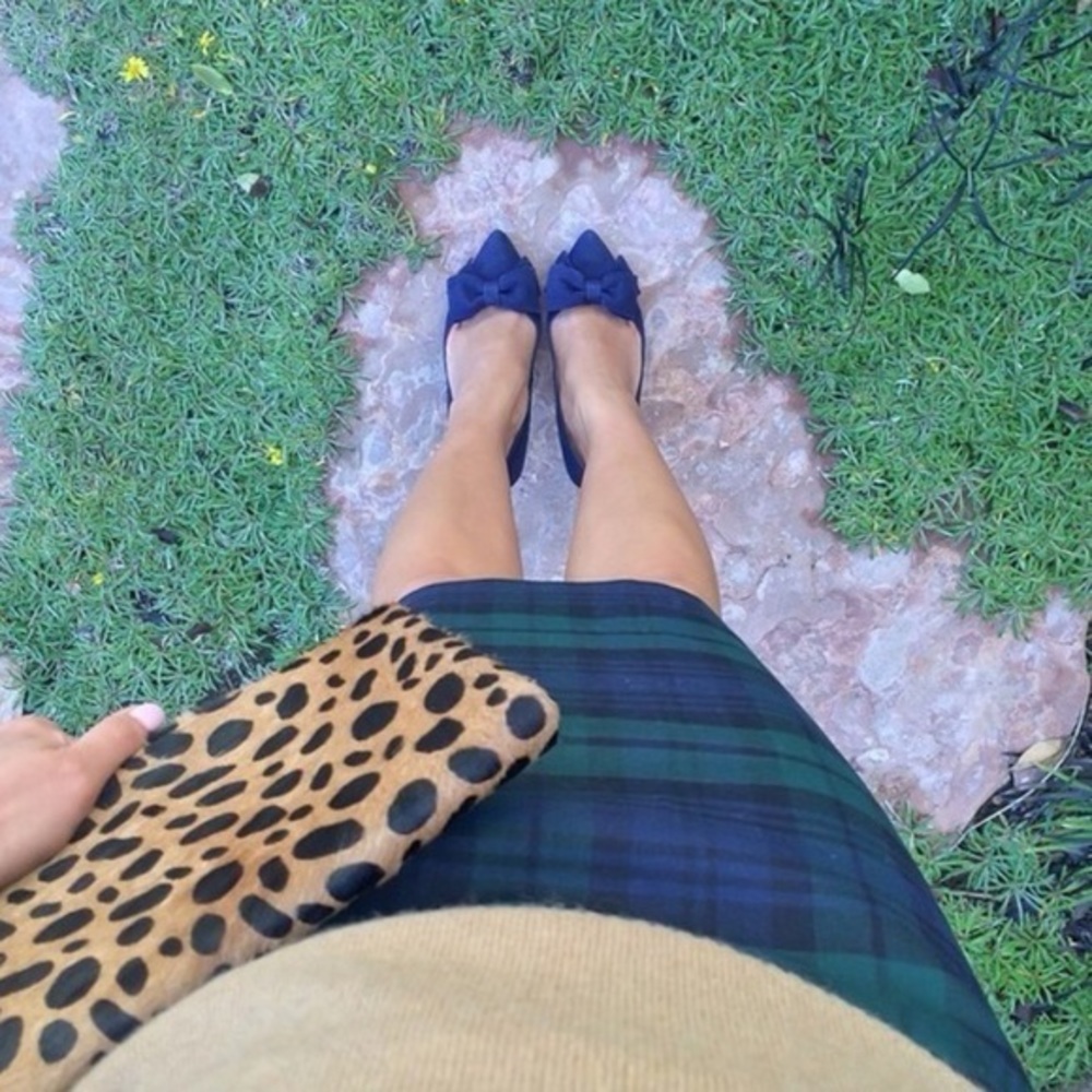 Eco by Mark Ecko plaid pencil skirt